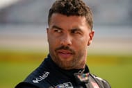 Bubba Wallace after qualification for the NASCAR Cracker Barrel 400. Source: Imagn