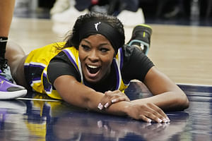 "Delete this" - 6-foot-2 Rickea Jackson asks fan to remove video of her getting brutally blocked by 5-foot-8 Fever star
