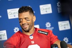 "Going to get cut": NFL fans react to Russell Wilson's early practice with Malik Nabers, Darius Slayton and Giants WRs ahead of training camp