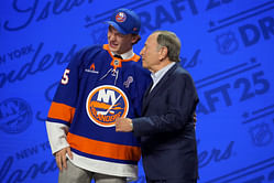 17-year-old Matthew Schaefer playfully bullies Paul Bissonnette when asked about Islanders signing bonus