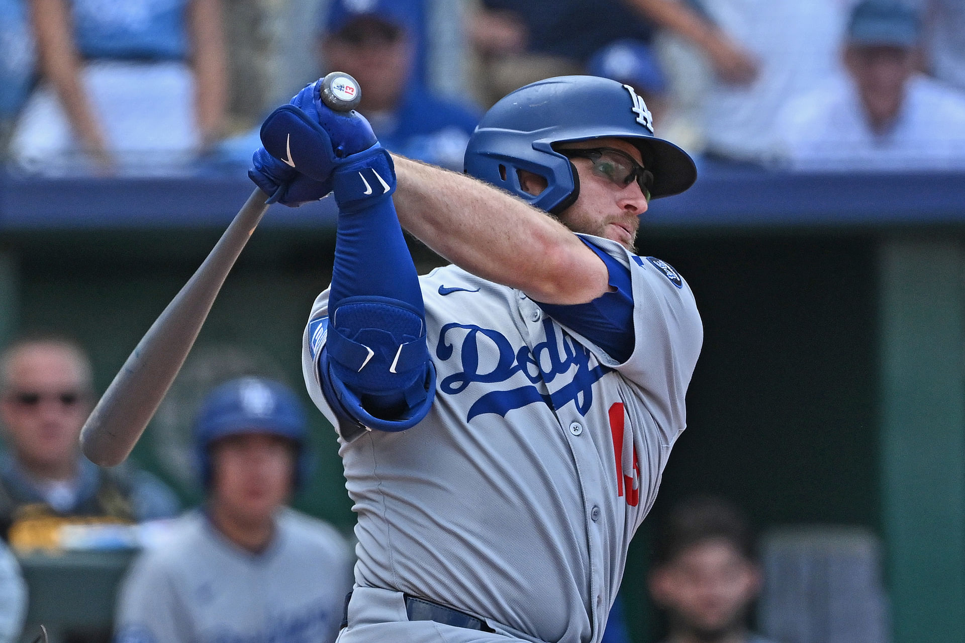 Max Muncy looks dialed in for a moonshot moment (Credits: IMAGN)