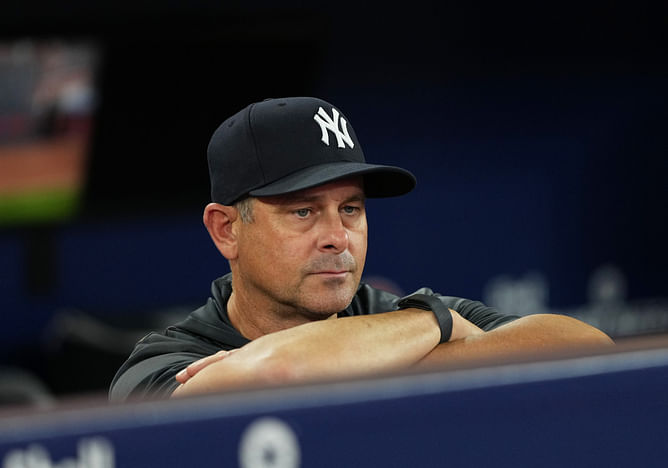“Ask Aaron Boone why he is still employed” - Fans blast Yankees manager after baffling series loss vs. Blue Jays