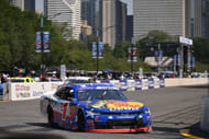 Xfinity Series driver Carson Kvapil (1) during practice for The Loop 110 at Chicago Street Race - Source: Imagn