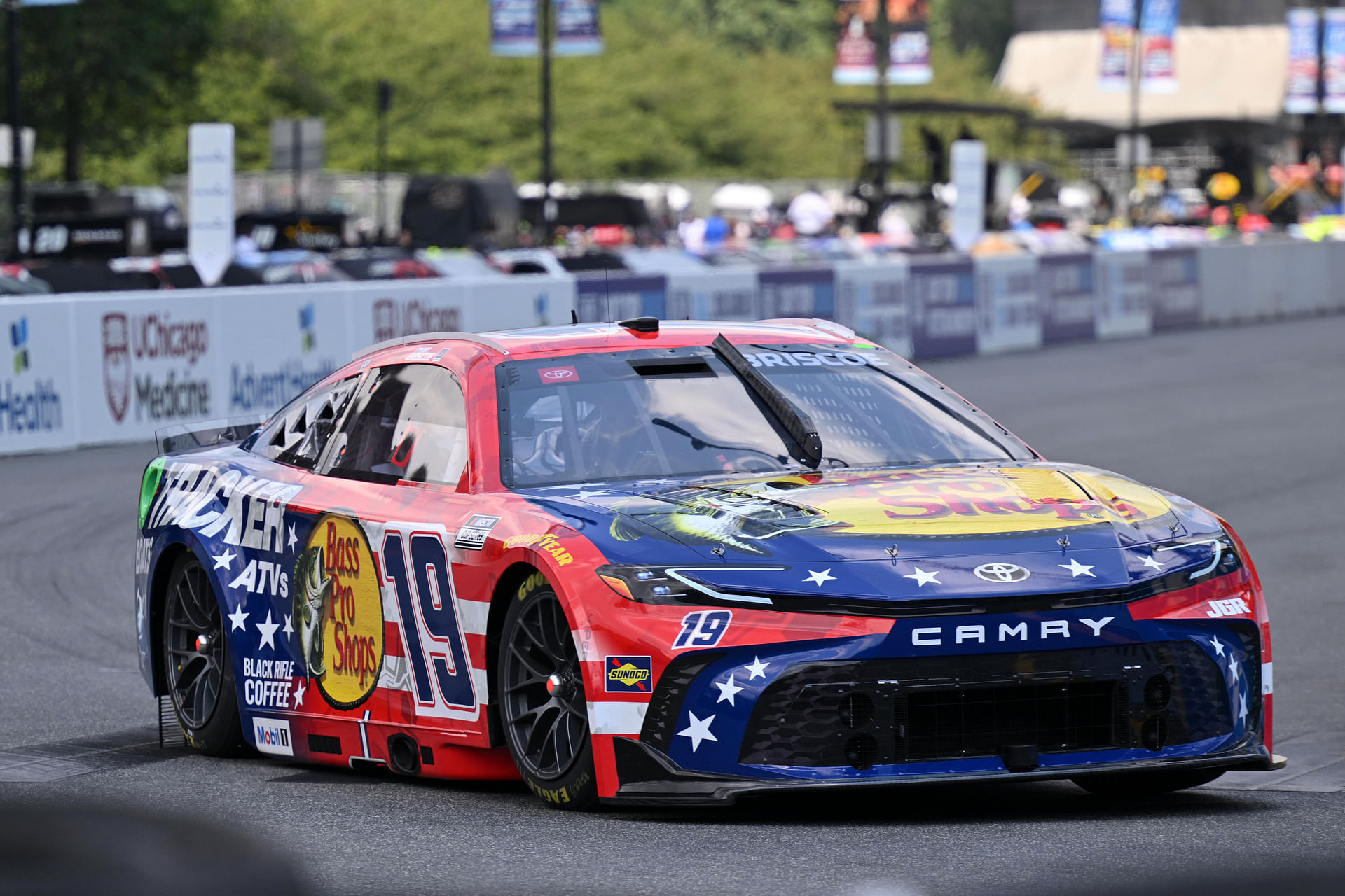 Chase Briscoe drives the #19 Toyota Camry for Joe Gibbs Racing - Source: Imagn