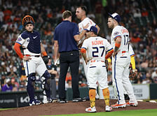 WATCH: Astros’ Colton Gordon gets drilled in head by comebacker in scary faceoff vs. Guardians