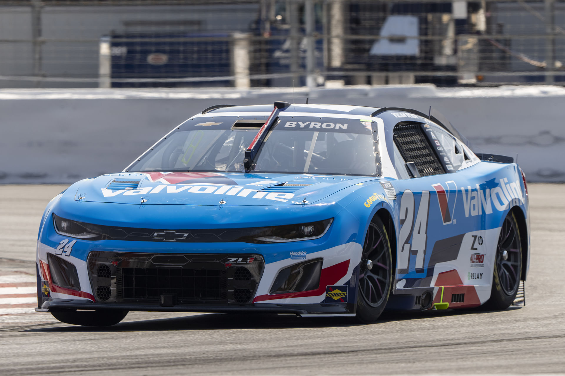 William Byron drives the #24 Chevrolet Camaro for Hendrick Motorsports - Source: Imagn