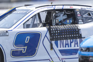 NASCAR Cup Series driver Chase Elliott (9) after his practice run at Sonoma Raceway. Source: Imagn
