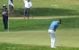 When will play resume at the ISCO Championship 2025 on Sunday?