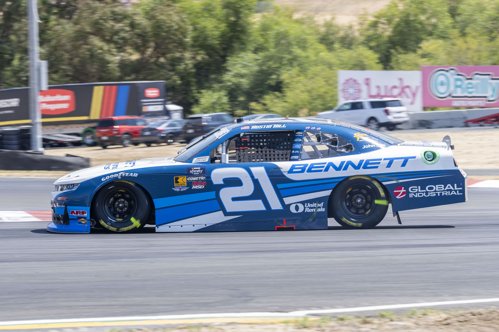 Austin Hill drives the #21 Chevrolet Camaro for Richard Childress Racing - Source: Imagn