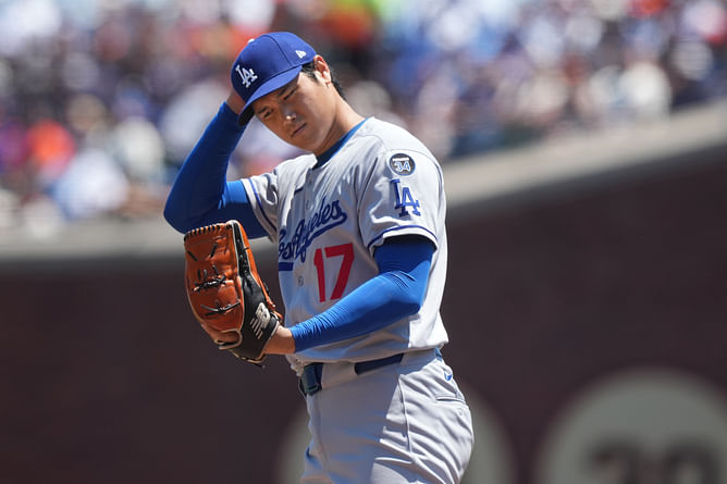 "Greatest player in MLB history" - Fans erupt as Shohei Ohtani emerges as two-way weapon for Dodgers after 3 scoreless outing vs. Giants