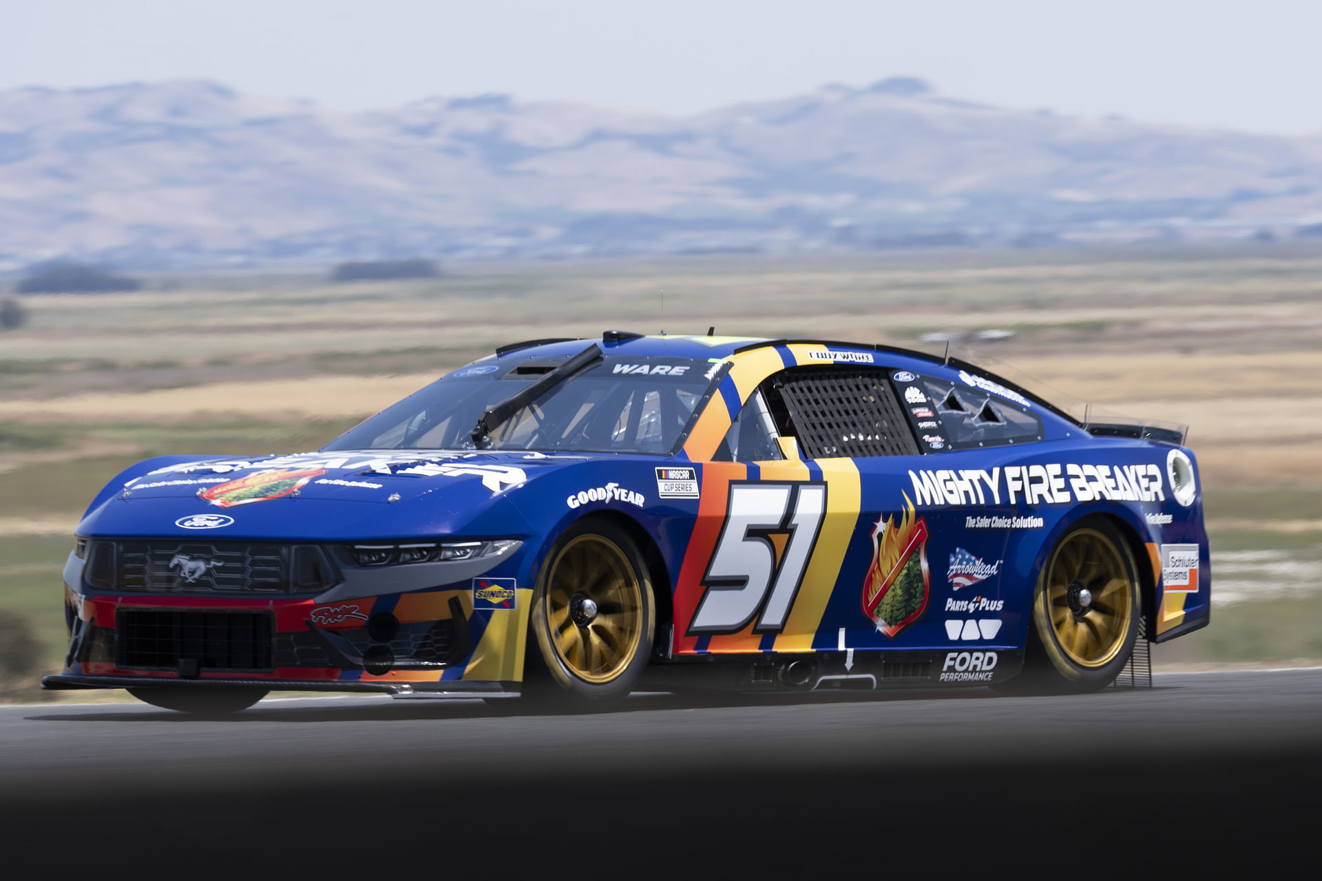 Cody Ware drives the #51 Ford Mustang for Rick Ware Racing - Source: Imagn