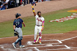 WATCH: Ronald Acuna Jr. breaks the internet as Braves star flexes cannon arm with stunning full-field throw