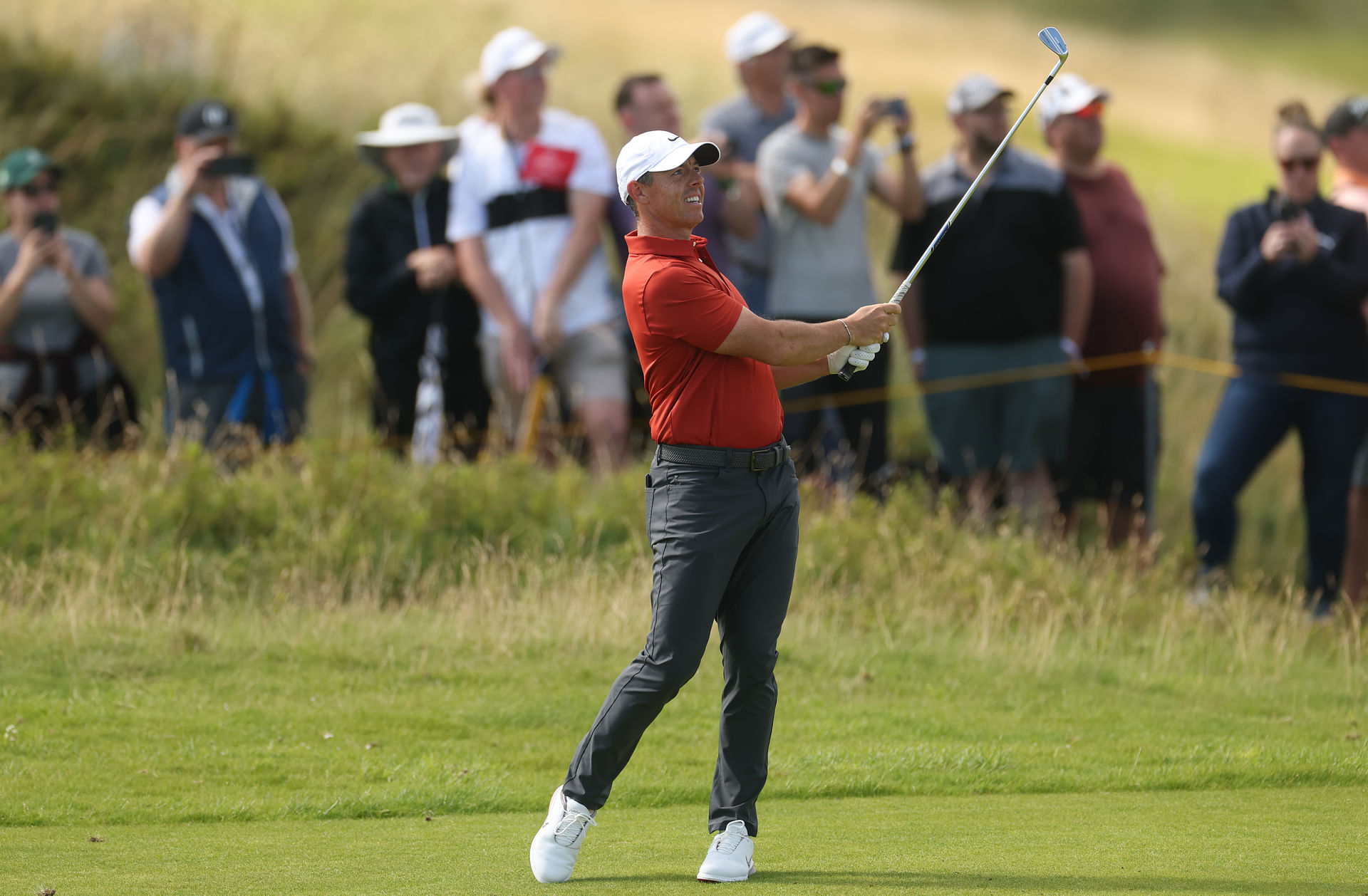 Rory McIlroy captured during the third round of the 2025 Open Championship - Image Source: Imagn