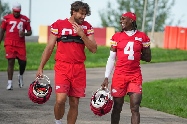 Xavier Worthy Rashee Rice Rashee Rice drops 1-word reaction hyping up Chiefs WR room ft. Xavier ...