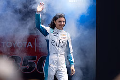 "A hell of a way to put it": Katherine Legge earns Denny Hamlin's respect after impressive Brickyard 400 result