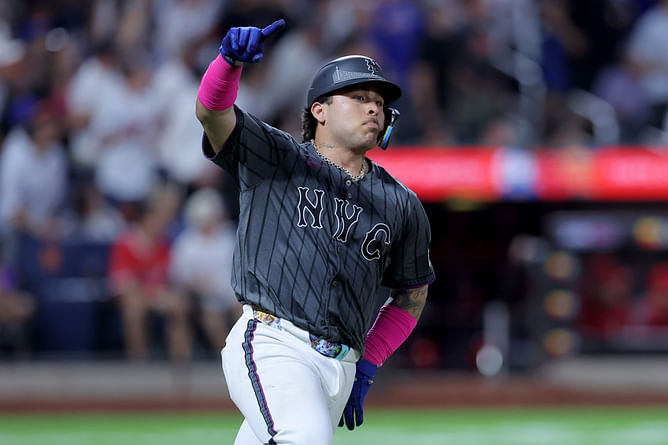 Francisco Alvarez's daughter, Renata, gets touching tribute from father in her first Mets game visit after his AAA stint