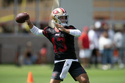 "There might've been moisture on the ball" - 49ers insider mocks Brock Purdy for throwing 2 interceptions on day 1 of training camp