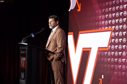 "It's gonna be a dog fight": Virginia Tech HC Brent Pry exhilarated for blockbuster matchup against SEC program
