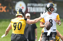 "Whip his a*s": Aaron Rodgers smells brewing fight between Steelers' Zach Frazier and Mason McCormick