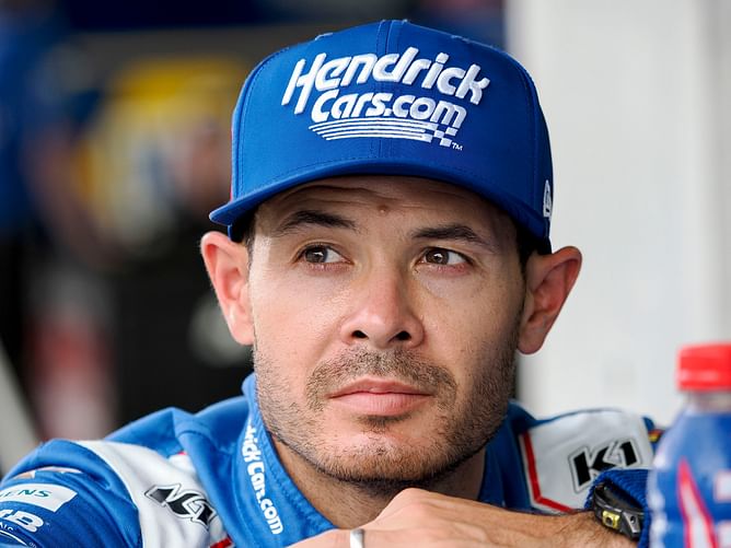 Kyle Larson complains about Indianapolis track “coming apart” on his HMS team radio