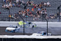 “F**k NASCAR”: Austin Hill unleashes expletives after getting penalized for wrecking Aric Almirola at Indianapolis