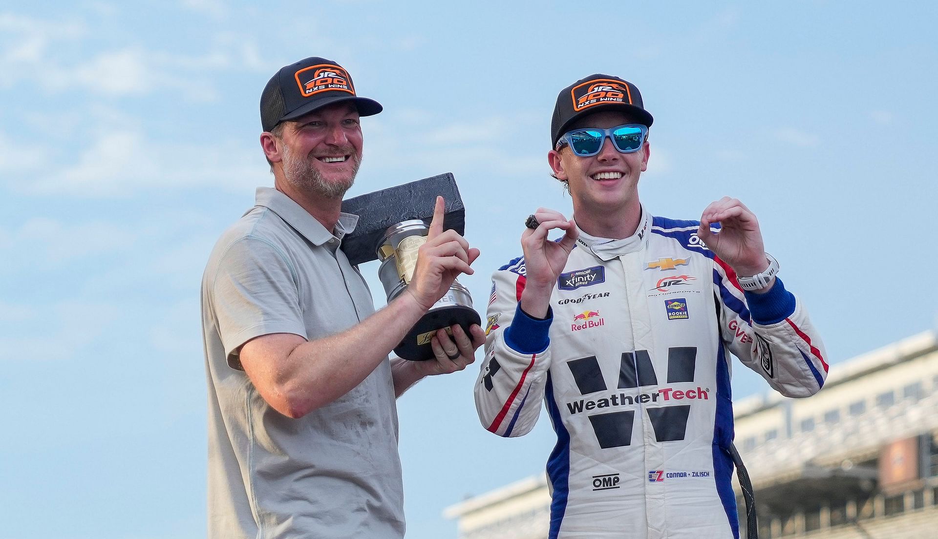 Dale Earnhardt Jr. expresses relief after triumphant win for JRM: "Thank you to anybody that walked through that front door"