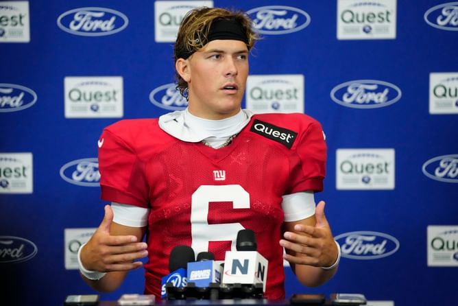 Brian Daboll addresses Jaxson Dart’s first-team reps with Russell Wilson locked in as QB1