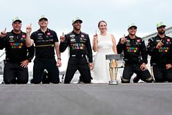 Bubba Wallace's wife Amanda reflects on "bitter sweet weekend" celebrating No. 23's IMS win amid personal loss