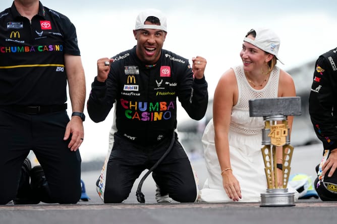Bubba Wallace’s devoted fan fights through health battles to see her hero celebrate Brickyard 400 victory