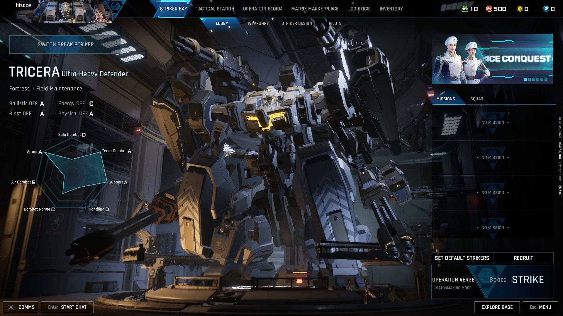 Tricera in Mecha BREAK (Image via Amazing Seasun Games)
