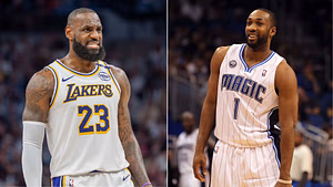 “Shut yo dumba** up”: LeBron James, Shaquille O’Neal’s ex in splits over Gilbert Arenas’ ‘hostage’ Bronny James joke amid viral Ohio outing