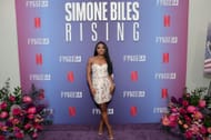 Simone Biles attends Netflix's FYSEE "Simone Biles Rising" ATAS Official in Hollywood, California. (Photo by Getty Images)