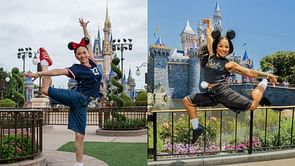 Suni Lee and Jordan Chiles strike iconic poses while enjoying off-season with special visit to Disney Parks