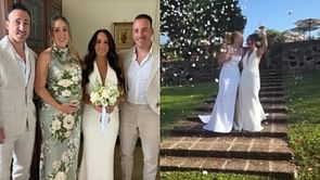 In Photos: Brad Marchand's sister Rebecca marries her partner Heather in dreamy outdoor wedding in Orvieto, Italy