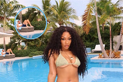 Megan Thee Stallion breaks the internet after sharing poolside snap with Klay Thompson