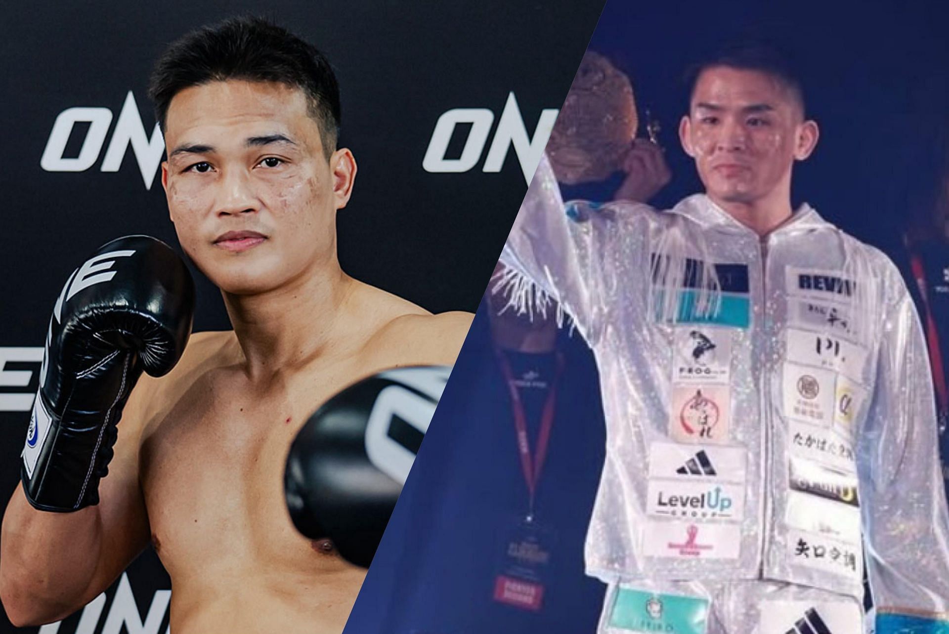(From left) Petchtanong Petchfergus and Yuki Yoza. [Images courtesy from ONE Championship]