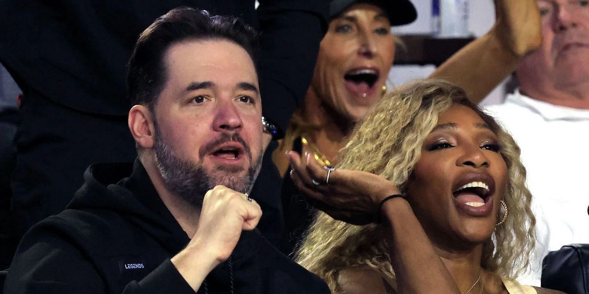 Alexis Ohanian (left) and Serena Williams (right), Source: Getty