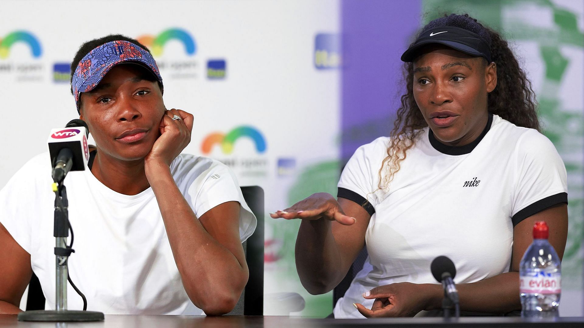 Venus Williams(left) and Serena Williams(right). Images: Getty