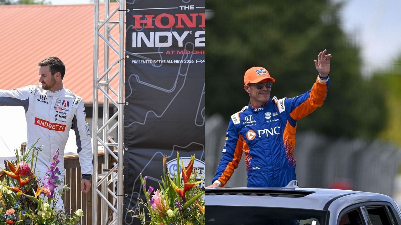 Left: Kyle Kirkwood, Right: Scott Dixon  image source Getty Images 