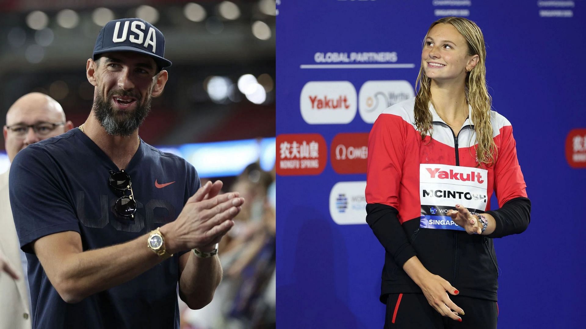 Michael Phelps reacts as Summer McIntosh shares true feelings after outclassing Katie Ledecky to win 1st gold at World Championships 2025