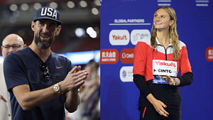 Michael Phelps reacts as Summer McIntosh shares true feelings after outclassing Katie Ledecky to win 1st gold at World Championships 2025
