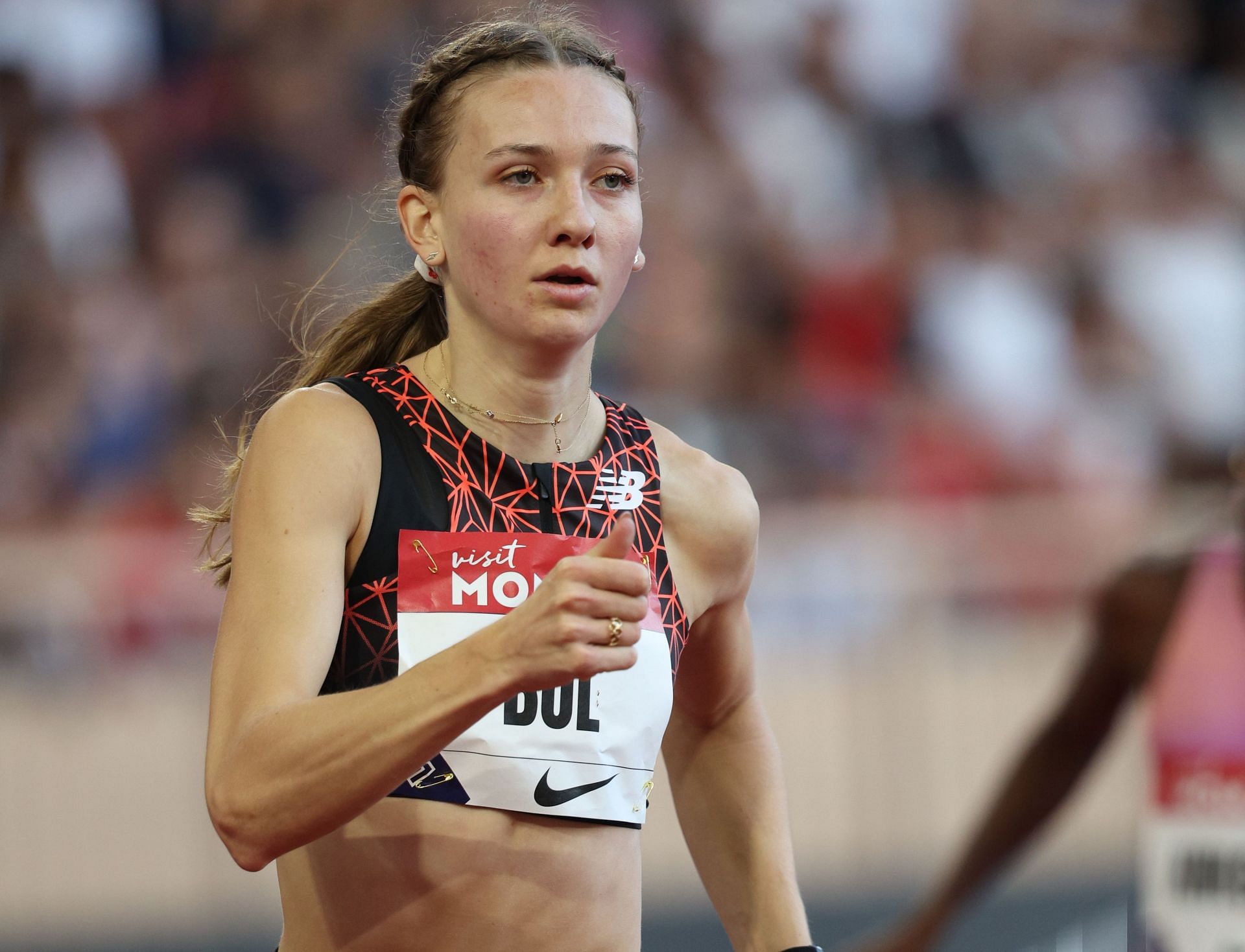 Femke Bol of the Netherlands during the 2025 Diamond League in Monaco. (Photo by Getty Images)
