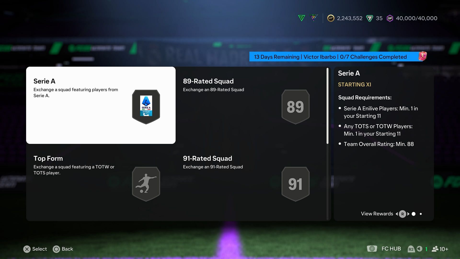 The requirements (Image via EA Sports)