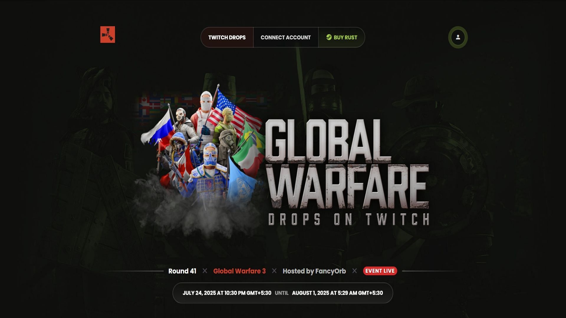 Rust Global Warfare Twitch Drops