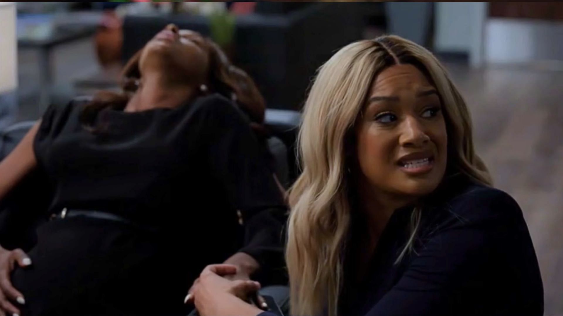 A still from Tyler Perry&rsquo;s Sistas season 9 (Image via Bet)