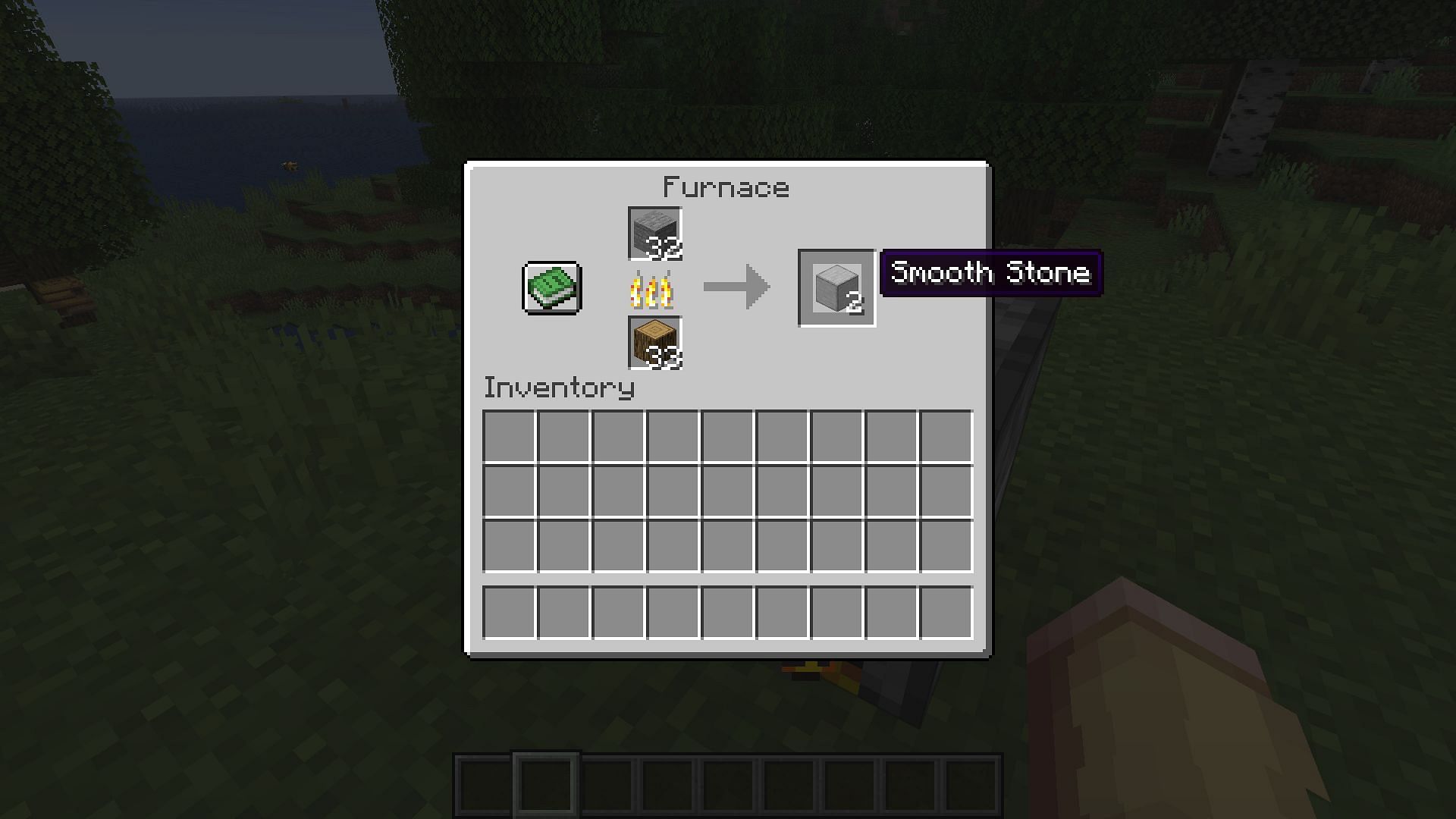 Here&#039;s how you can craft smooth stone in the game (Image via Sportskeeda Gaming || Mojang Studios)