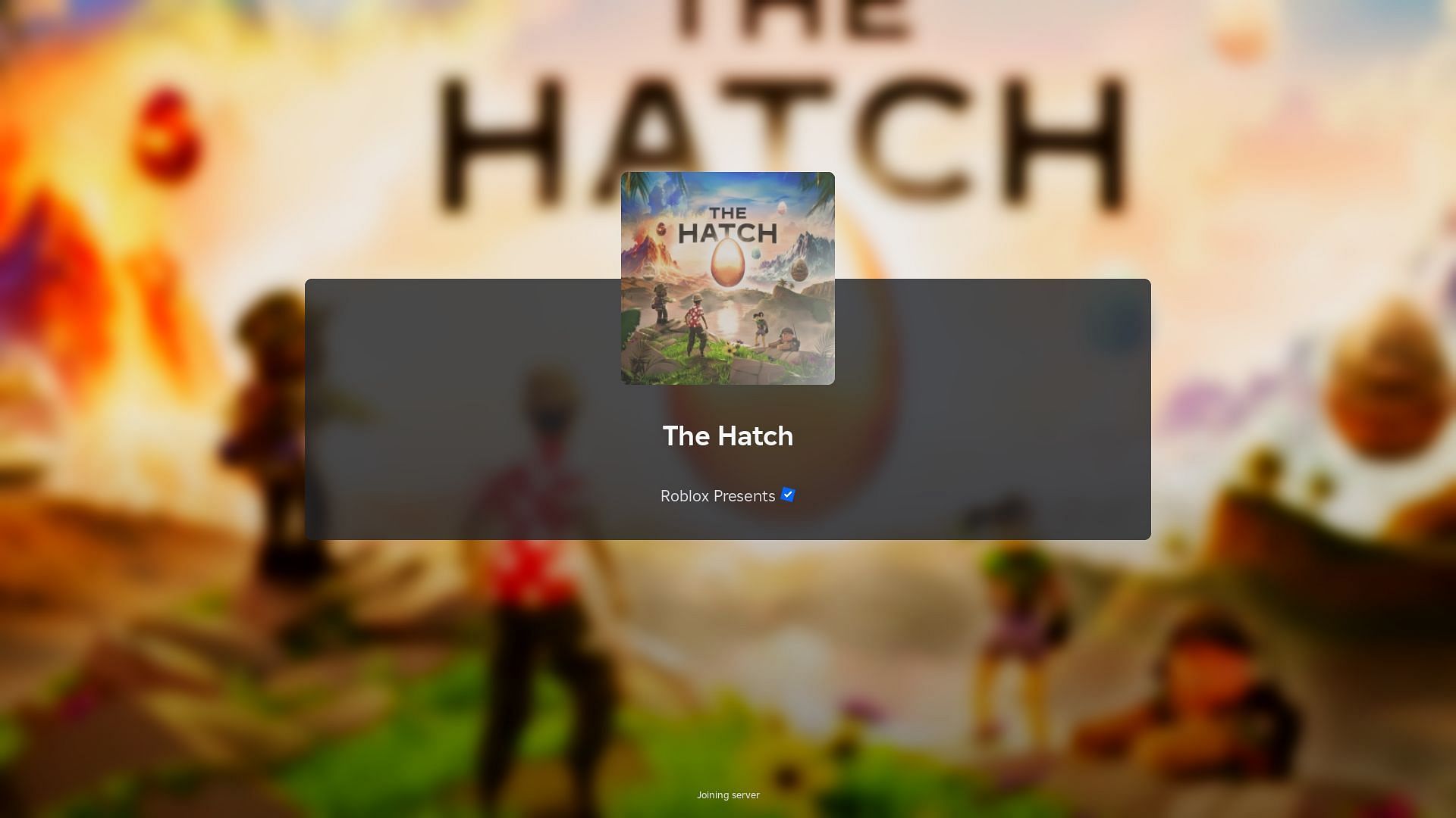 Roblox The Hatch 2025