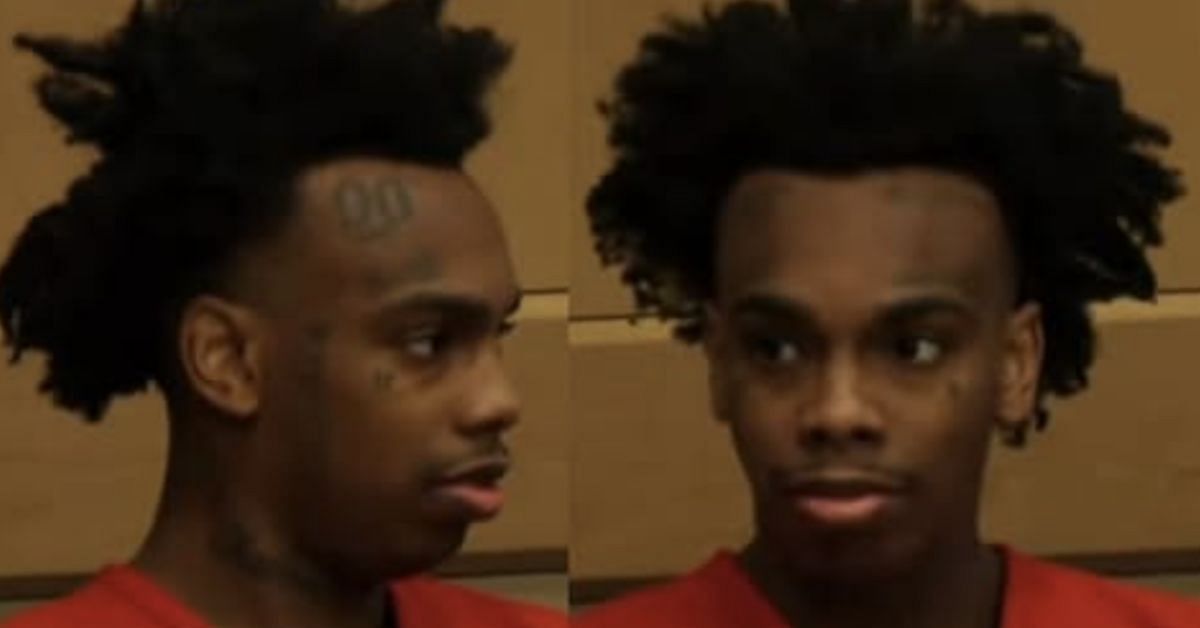 Picture of YNW Melly taken seemingly from a mugshot (Image via Instagram/@ynwmelly)