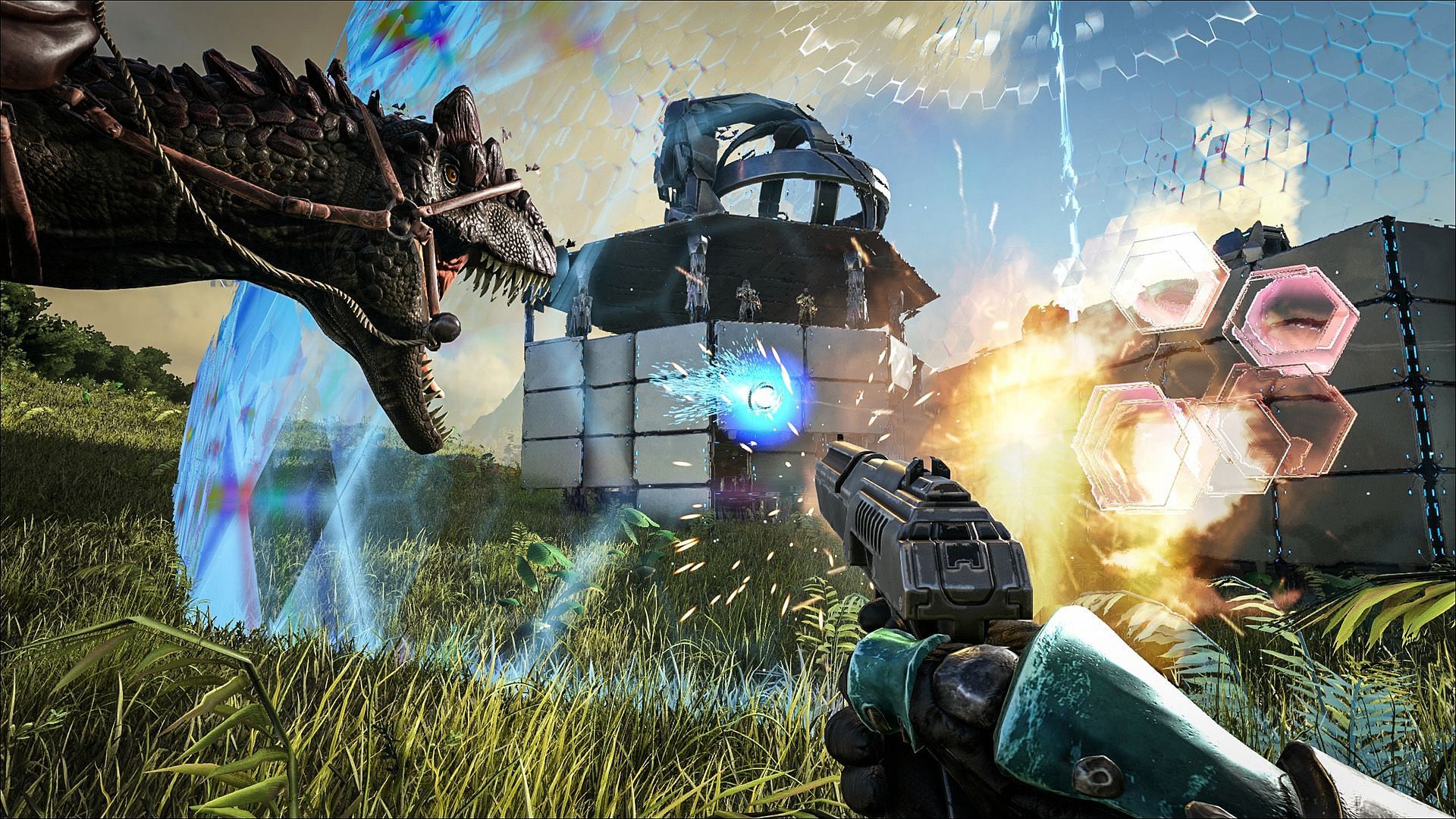 ARK: Survival Evolved gameplay (Image via Studio Wildcard, Snail Games USA)