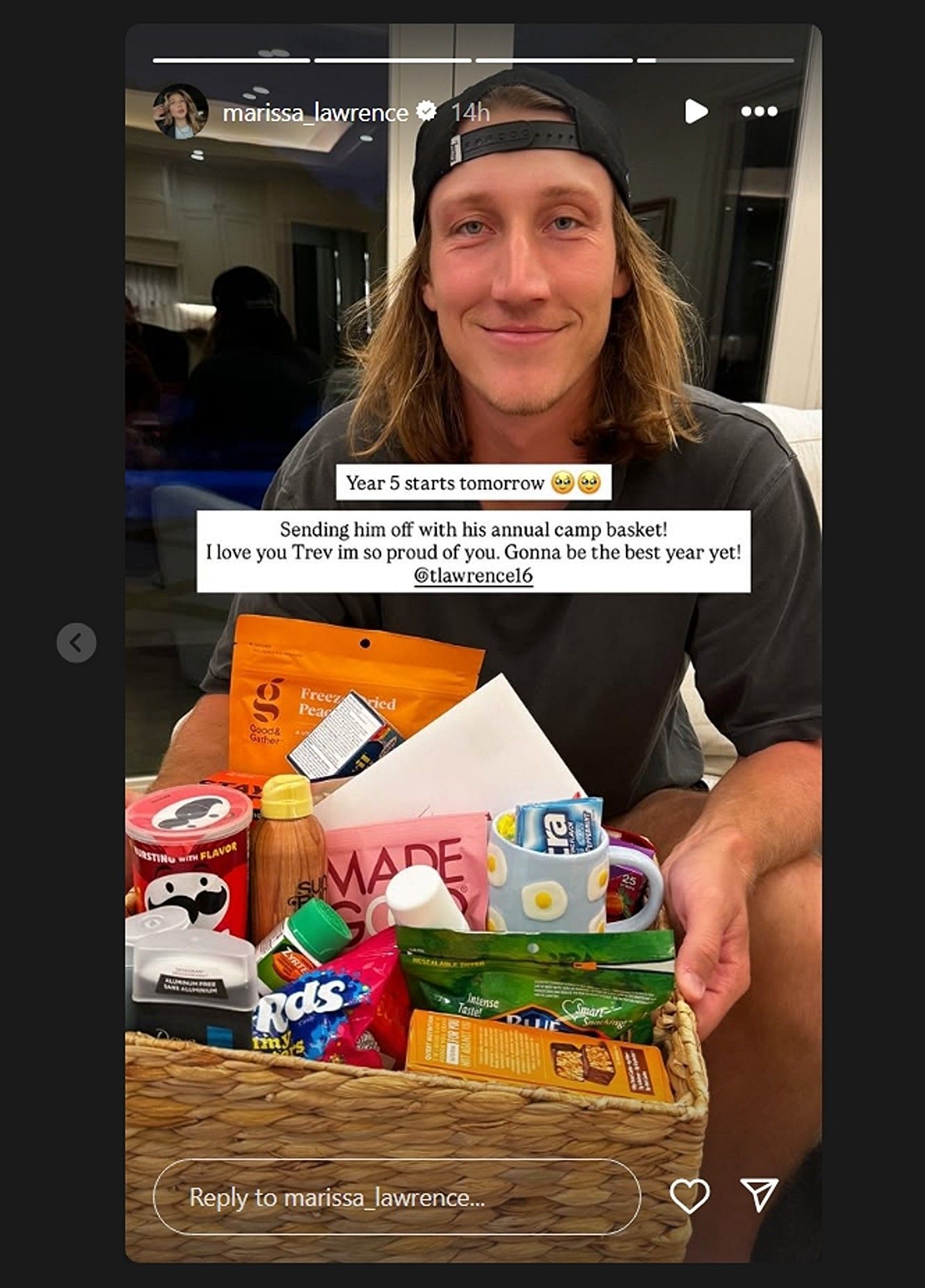 Trevor Lawrence&#039;s wife Marissa sends custom gift to QB to celebrate major career milestone/@marissa_lawrence